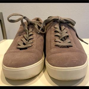 Vince Brand Taupe Suede Sneaker
